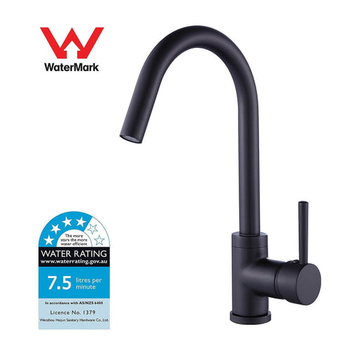 Kitchen Mixer Tap Faucet for Basin Laundry Sink in Black