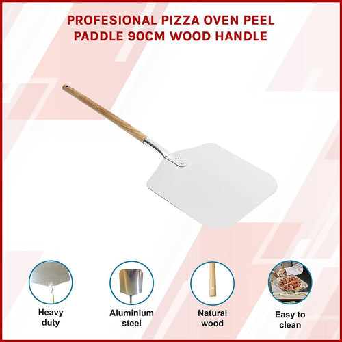 Profesional Pizza Oven Peel Paddle 90cm Wood Handle