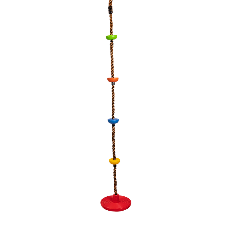 Playground Climbing Rope Swing with Disc – Outdoor Rotating Swing for ...