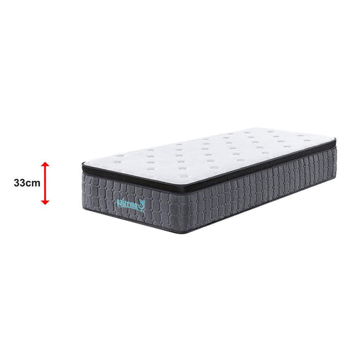 Mattress Single Euro Top Pocket Spring Motion Isolation CertiPUR-US Certified