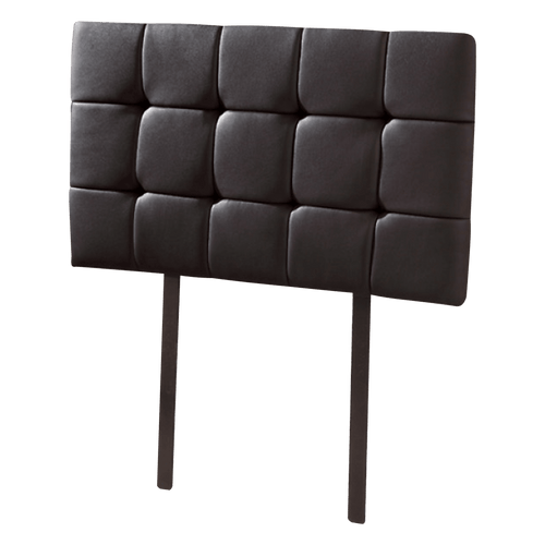 Single PU Leather Bed Deluxe Headboard Bedhead - Black