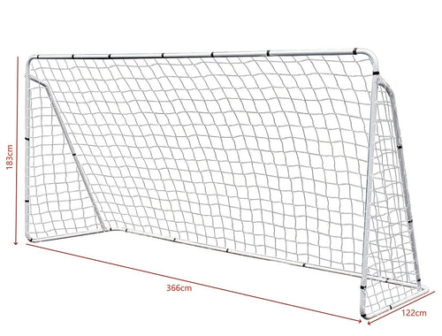 3.6x1.8m Portable Soccer Goal – Steel Frame Football Net for Training & Backyard Play