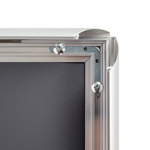 A0 2pc Premium Aluminium Snap Poster Frame Wall Mount Sign Holder Silver
