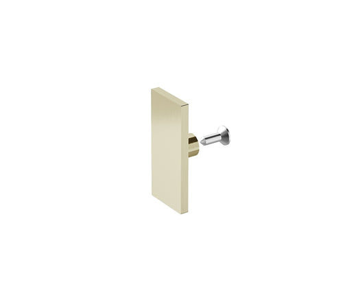 130x80cm Frameless Glass Sliding Corner Shower – With Gold Rail and U-brackets for Contemporary Bathrooms