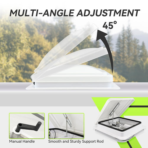 400x400mm Roof Vent Skylight for Caravan & Motorhome