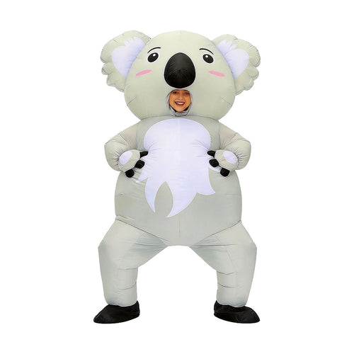 Adult Inflatable Koala Costume Blow Up Australian Animal Fancy Dress Suit