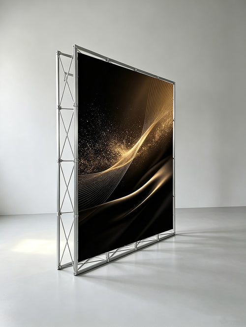 Pop Up Banner Stand 3.05m X Frame Aluminium Display