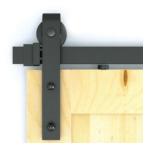 2.0m Black Sliding Barn Door Hardware
