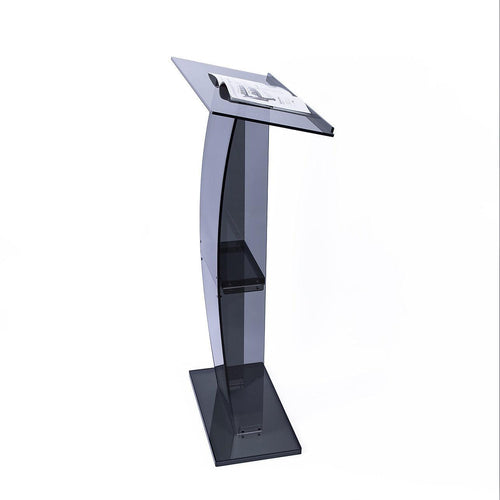 120cm Acrylic Podium Stand Black