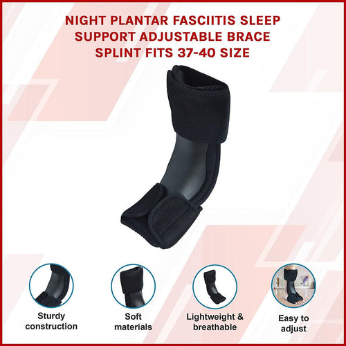 Night Plantar Fasciitis Sleep Support Adjustable Brace Splint Fits 37-40