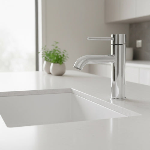 Basin Mixer Tap Faucet – Chrome Finish for Kitchen, Laundry and Bathroom Sink Installation