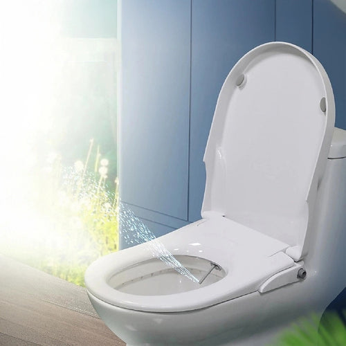 Non Electric Bidet Toilet Seat W/ Cover Bathroom Spray Water Wash