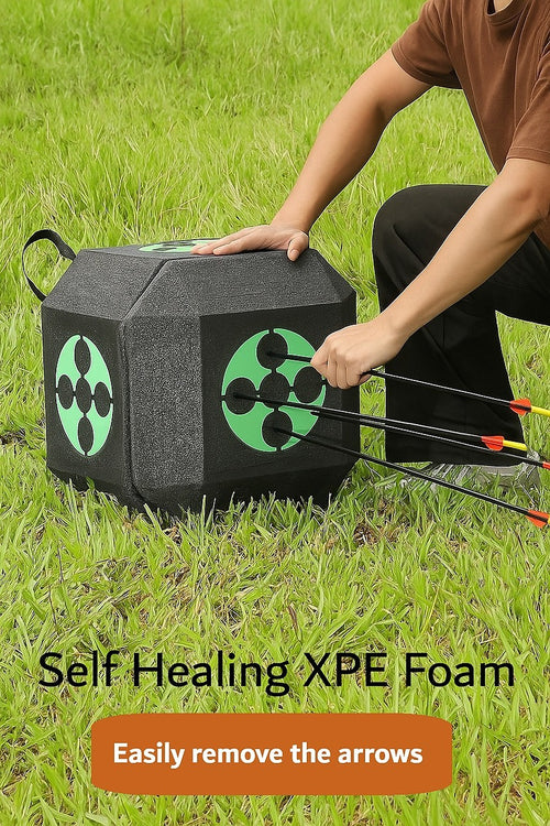 Archery 3D Dice Target Cube Reusable 18 Sides 23CM Self Healing XPE Foam Target