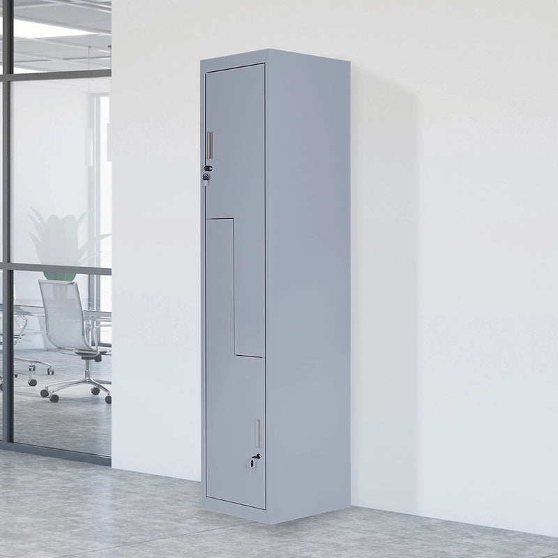 Multipurpose Locker – Grey Dual L-Shaped Door with Standard Lock with 2 ...