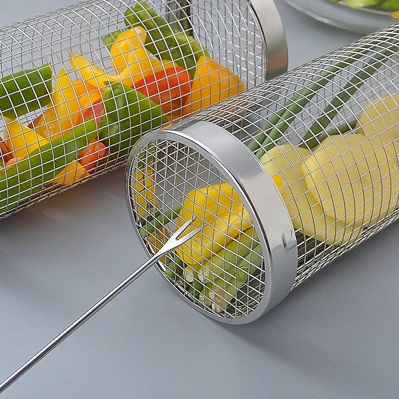 2pc BBQ Basket Round Campfire Grid Cookware - Outdoor & Leisure > Outdoor