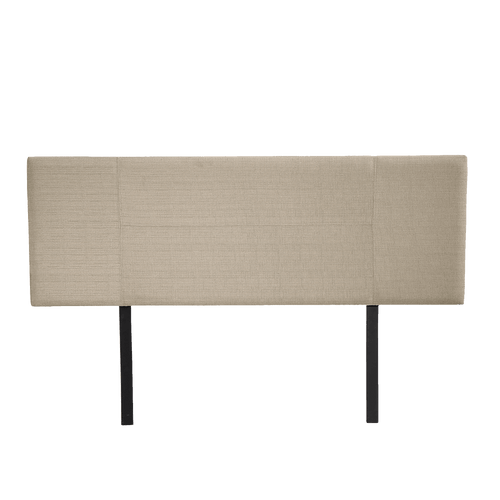 Double Beige Linen Fabric Bed Headboard Bedhead