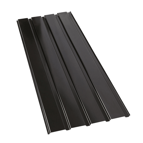 12 PCs Corrugated Roof Sheets Profile Galvanized Metal Roofing Carport Black