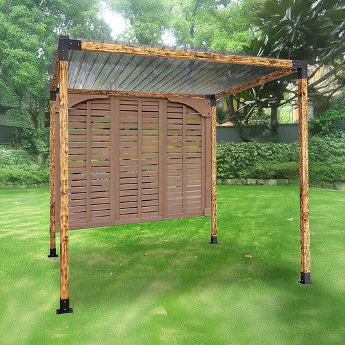 Roof Pergola Gazebo Shed Matte Black Steel Single Brackets DIY Kits
