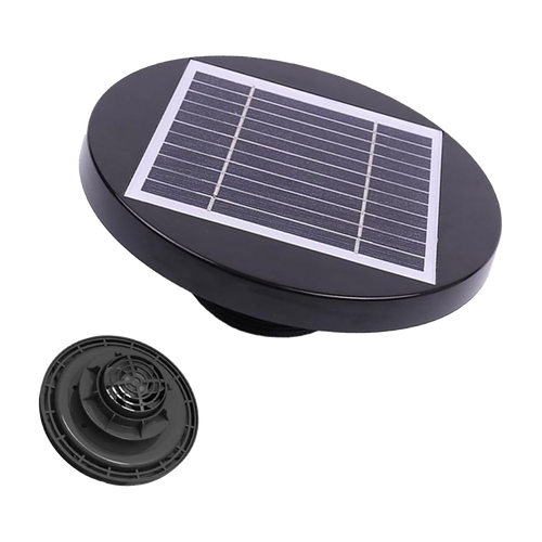 Solar Powered Roof Fan Ventilator Loft Vent for Boat RV Greenhouse Shed Caravan