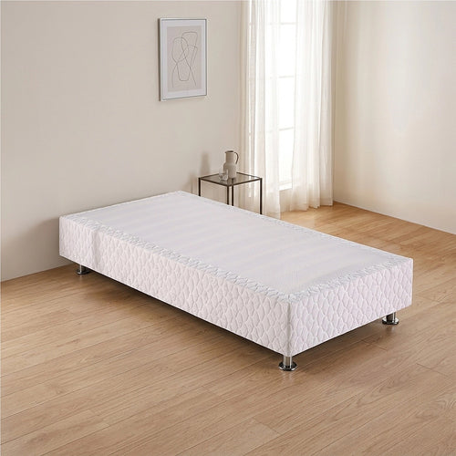 Single Bed Base with Slats & Cover – Sturdy Ensemble Frame