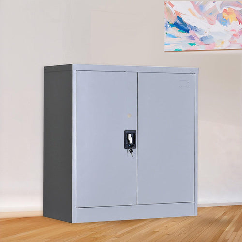 Two-Door Shelf Office Gym Filing Cabinet Safe Storage Locker