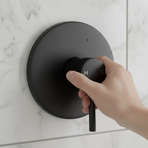 Bathroom Shower Bath Mixer Tap WATERMARK Approved - Electroplated Matte Black