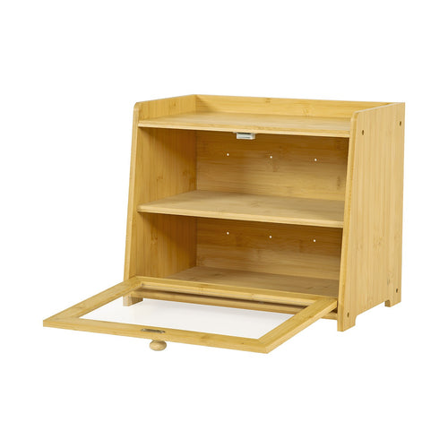 Black Bread Box – Large Kitchen Countertop Bread Storage