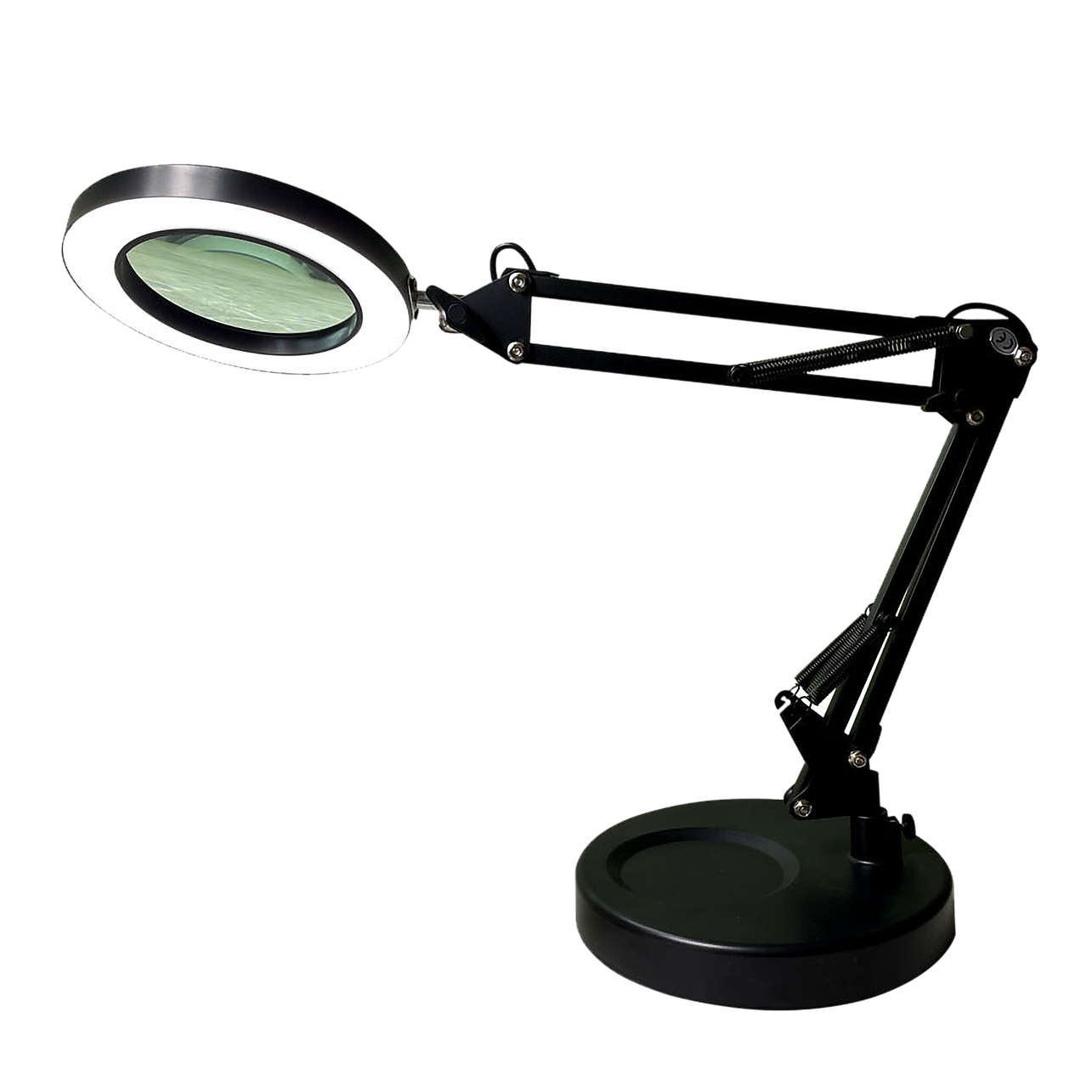 Desk lamp with magnifying lens 2025