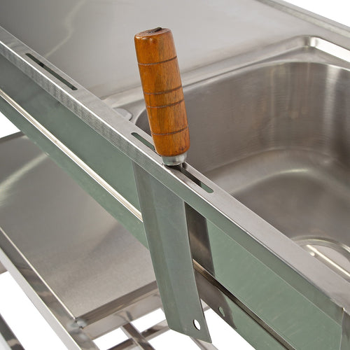 Freestanding Stainless Steel Kitchen Sink 120x50x80cm – Commercial Utility Wash Basin