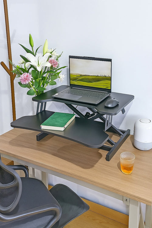 Ergonomic Standing Desk Converter – Height Adjustable Sit Stand Workstation