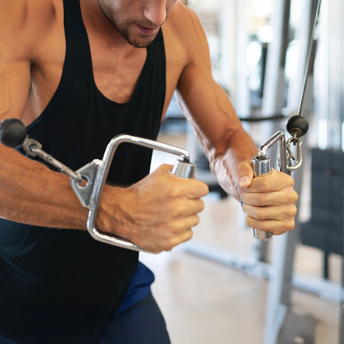 Single Stirrup Handle Cable Attachment – Gym Pulley Grip for Strength Training