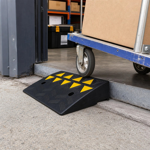 Rubber Curb Ramp 2 Pack 11cm Driveway Threshold Ramps
