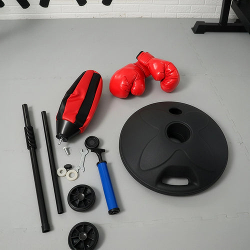 Kids Boxing Punching Bag Set with Training Gloves – Adjustable Fitness Stand for Children