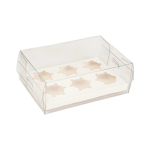 Cupcake Boxes 10-Pack – Clear PVC Dessert Packaging