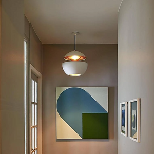 35cm Modern Home Office Restaurant Pendant Lamp LED Chandelier Ceiling Hanging Light in White