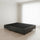 King Single Slatted Ensemble Bed Base - Graphite Linen Breathable Cover