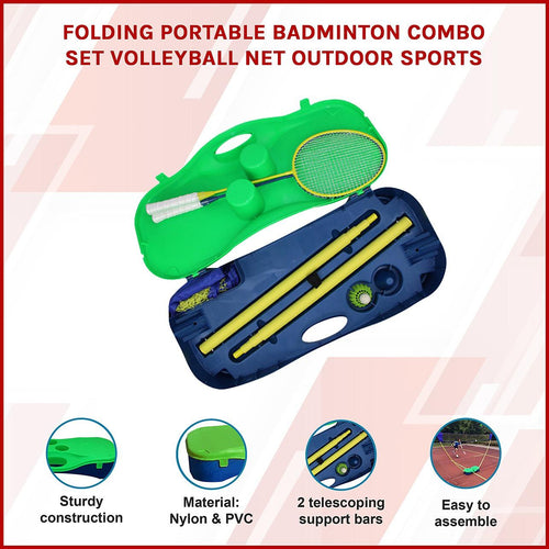 Portable Badminton / Volleyball Folding Net 