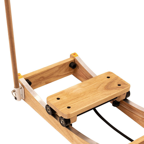 Home Ski Machine with Handrails – Rubber Wood Fitness Trainer