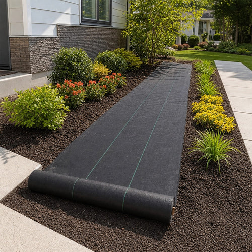 1.83 × 91.44m Premium Heavy Duty Weed Mat Woven Weed Barrier Landscape Fabric Ground Cover