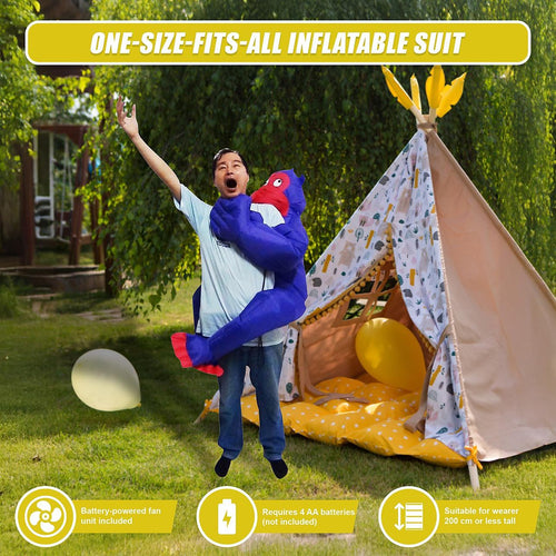 Gorilla Fancy Dress Inflatable Suit -Fan Operated Costume