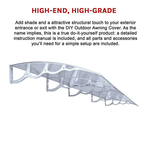 1.5 x 4m DIY Outdoor Awning Cover