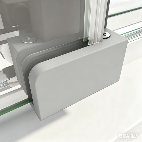 Adjustable Contemporary Chrome Wall to Wall Sliding Shower Screen – 86-90cm - Shower Handle Style 3 - Chrome