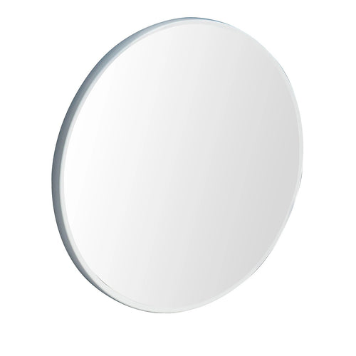 80cm Round Wall Mirror Bathroom Makeup Mirror by Della Francesca - White
