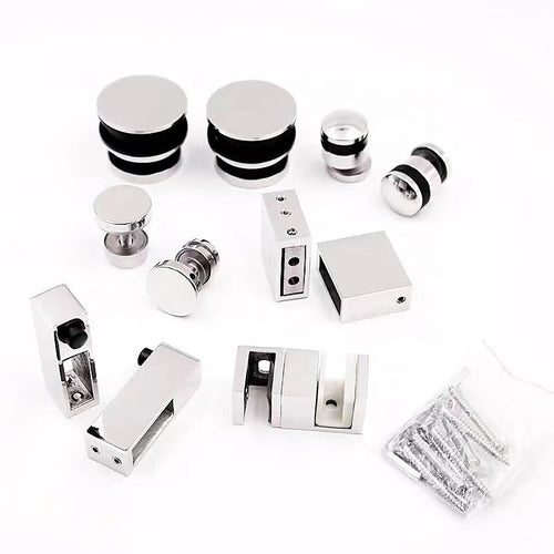 170x80cm Frameless Glass Sliding Corner Shower – With Chrome Rail and U-brackets for Contemporary Bathrooms