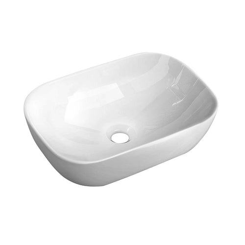Ceramic Bathroom Basin – Vanity Sink Above Counter Top Mount Bowl for Modern Bathrooms