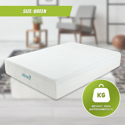 Palermo Queen Mattress 30cm Memory Foam Green Tea Infused CertiPUR Approved