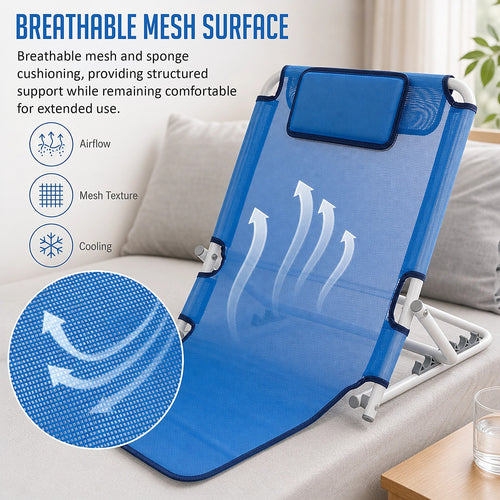 Adjustable Bed Backrest Support Foldable Sit Up Patient Chair