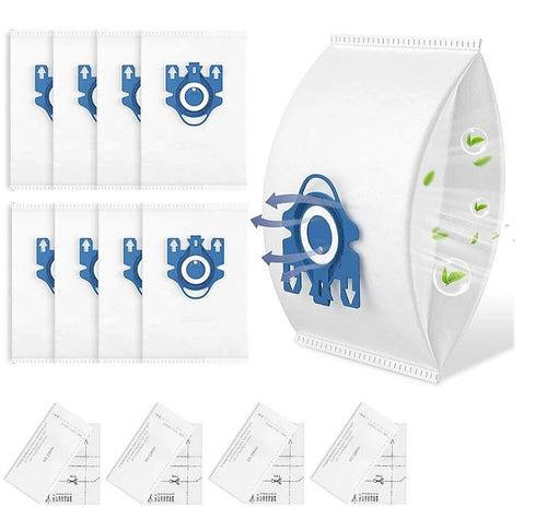 8 x GN HyClean Pure Vacuum Bags – Miele Compatible Dust Bags