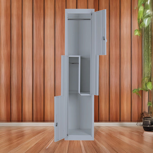 Multipurpose Locker – Grey Dual L-Shaped Door with 3-Digit Combination Lock