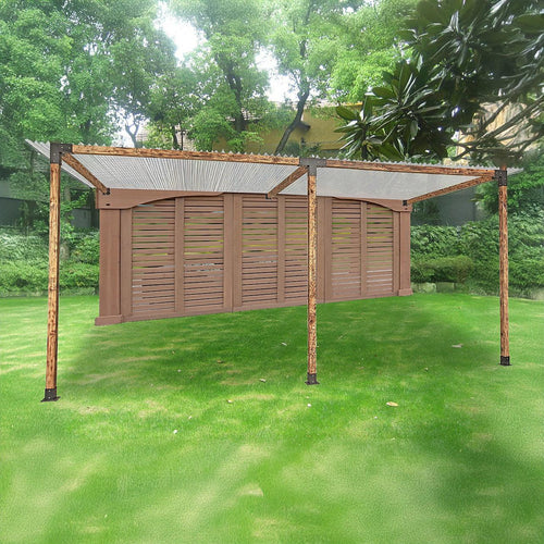 Roof Pergola Gazebo Shed Matte Black Steel Double Wall Mount Brackets DIY Kits